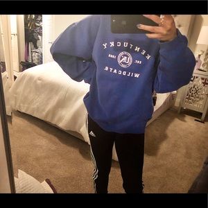 Blue university of Kentucky (UK) crewneck